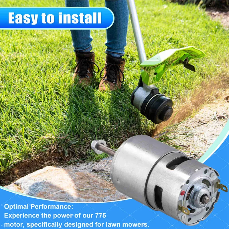 21 В Двигатель газонокосилки с двойным подшипником 775 двигатель литиевой батареей