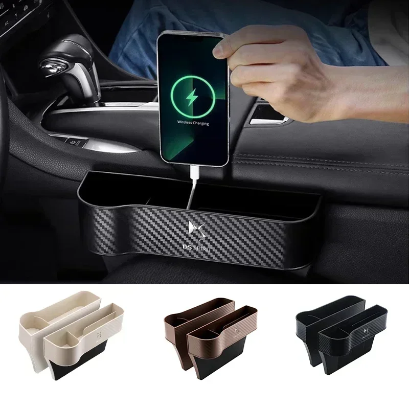 Автомобильный ящик для хранения карманный органайзер с разрезами на сиденье