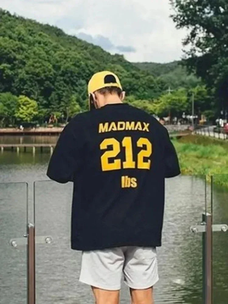 Мужские топы Мужская футболка свободная удобная спортивная большого размера