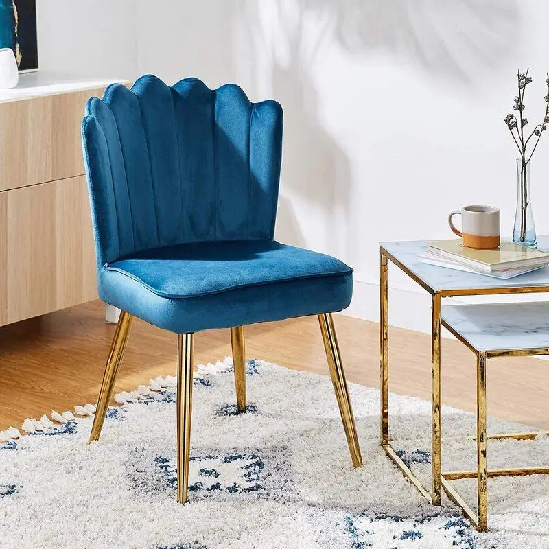 

Роскошный бархатный стул Parsons из нержавеющей стали с ножками, обеденный стул, обеденный стул для дома, ресторана