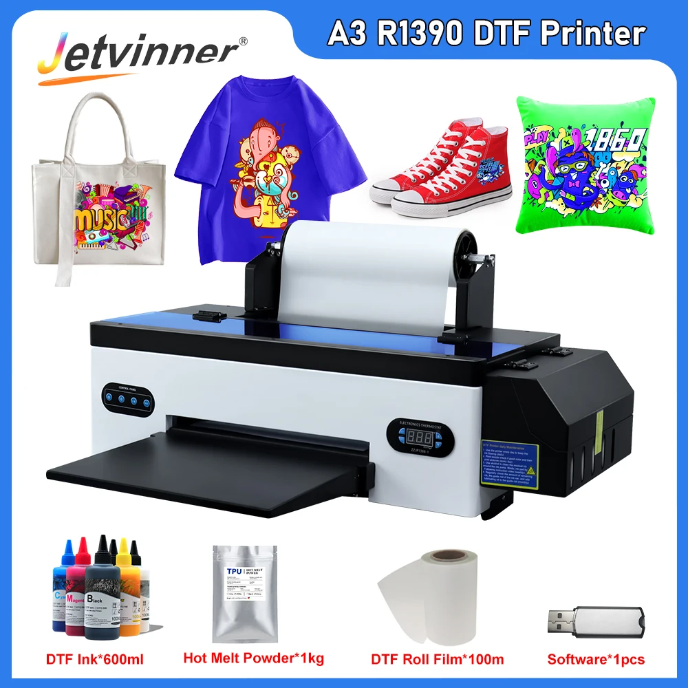 

R1390 DTF Printer A3 Transfer Film Printer Impresora DTF A3 Direct to Film T shirt Printing Machine For Hoodies Sticker Printer