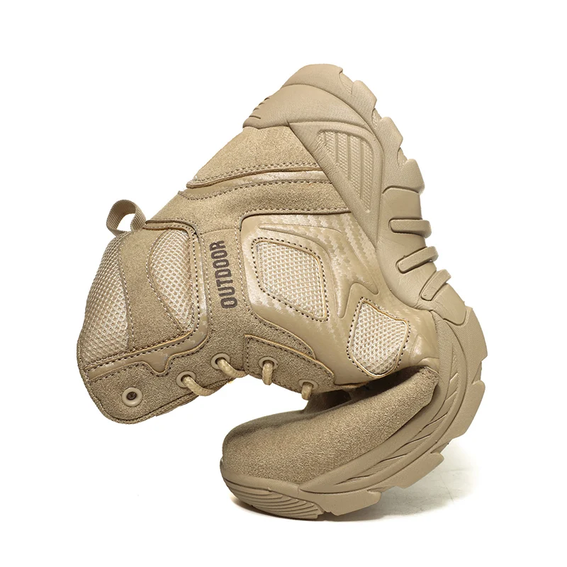 HIKEUP Winter Boots Men Hiking Shoes Waterproof Outdoor Rock Climbing Shoes Mens Trekking Sneakers Hunting Boots