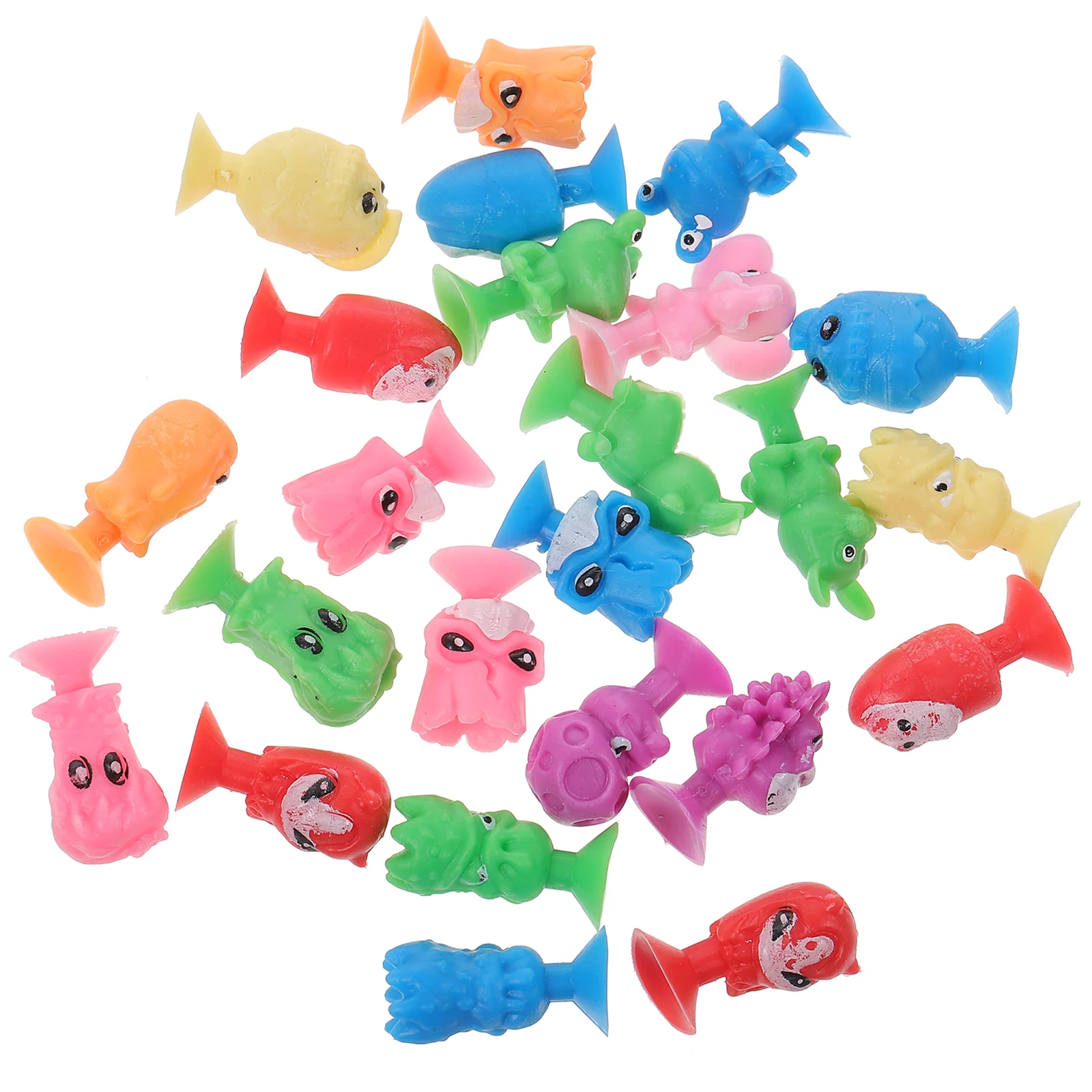 

24 PCS Mini Animal Toy Sucker Black White Baby Toys Skucker Kids Stress Reliever