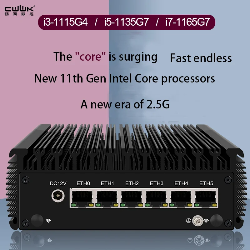 The 11th Generation I5-1135G7/I7-1165G7 Mini 6-Port 2.5G Soft Router/Lede Virtual Machine Esxi Pass-Through