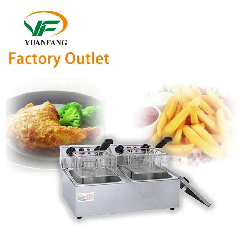 Фабричная розетка коммерческая фритюрница из нержавеющей стали для картофеля