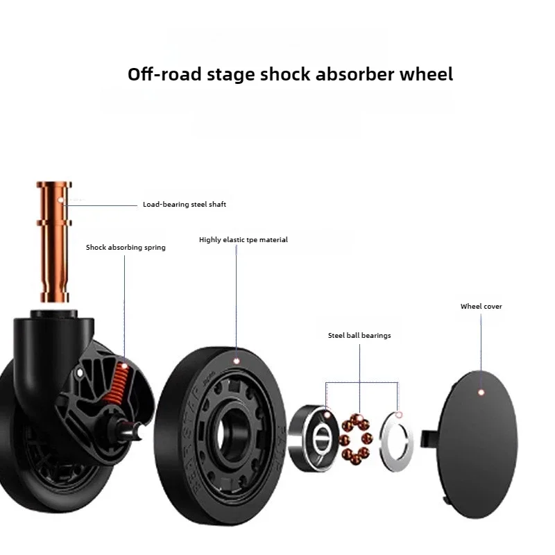 Новый широкий багаж с тягой дорожный чемодан амортизирующим колесом для