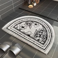Retro Bathroom Carpet Non-slip Area Rugs Absorbent Floor Mat Soft Plush Doormat for Bedroom Kitchen Entrance Foot Pad Tapis