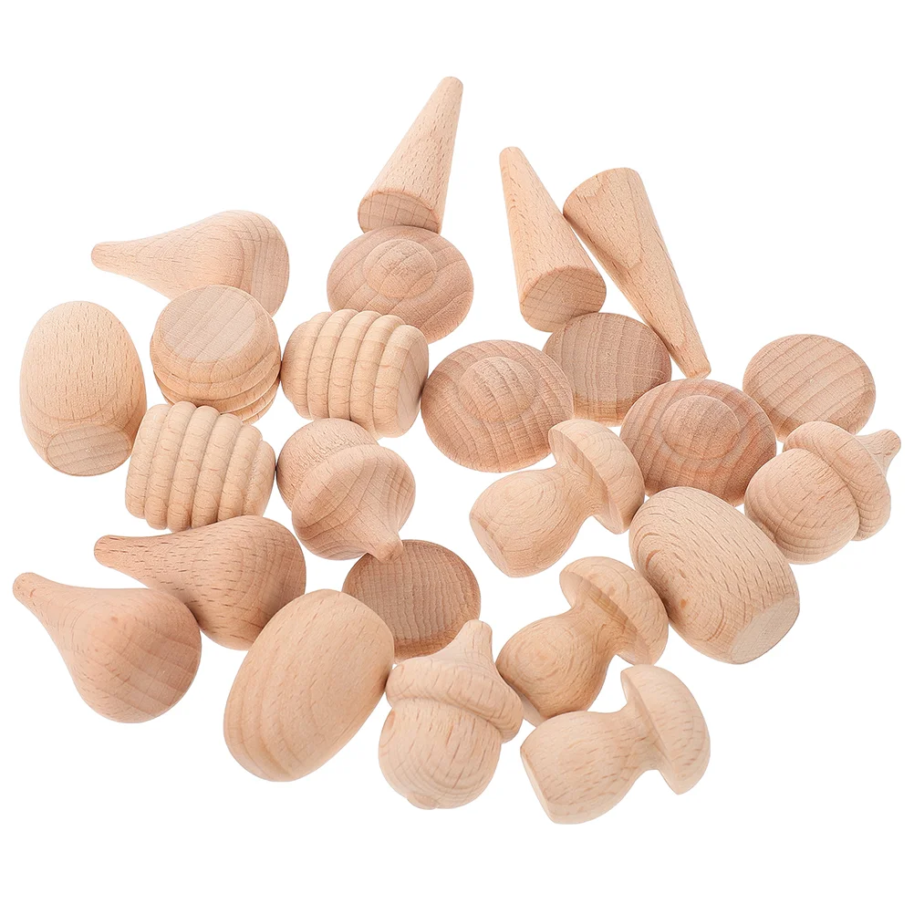 

Wooden Unfinished Mushroom Wood Ornament Diy Mushrooms Acorns Decor Christmas Graffiti Unpainted Painting Figurines Block Crafts
