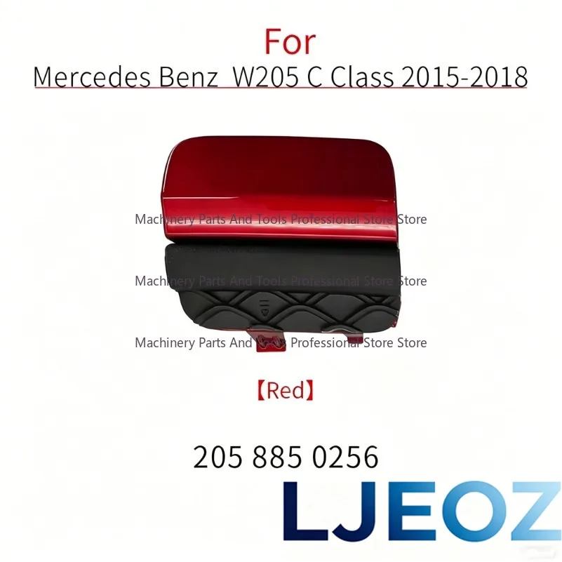 Фото Заглушка буксировочного крюка заднего бампера для Mercedes W205, черно-белая, для Mercedes-Benz C-класса 2015-2018 C180 C200 C220 C250 C300, 2058850256 №2