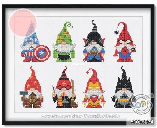 

so-op234 Hero Dwarf Counted 16CT 14CT 18CT DIY Cross Stitch Sets Chinese Cross-stitch Kits Embroidery Needlework
