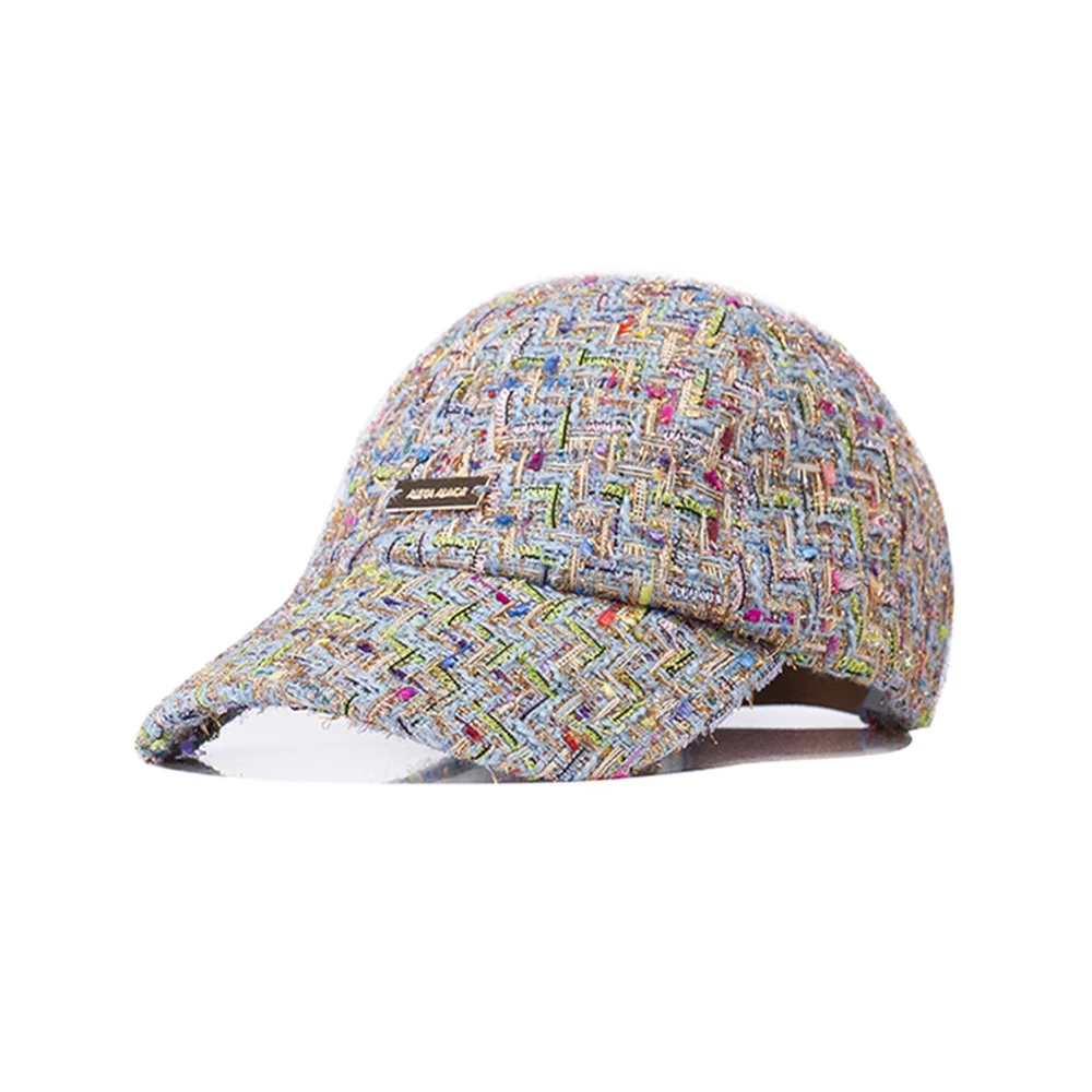 X196 модная повседневная теплая цветная бейсболка из окрашенной ткани