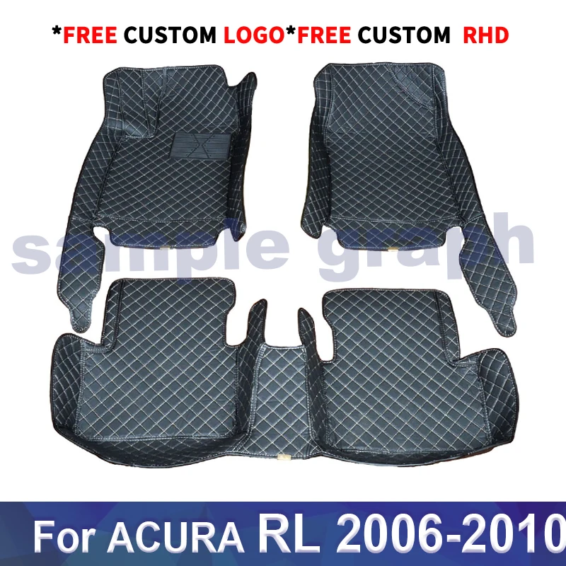 

Пользовательские автомобильные коврики для ACURA RL 2006-2010, индивидуальные автомобильные подкладки для ног, аксессуары для автомобиля