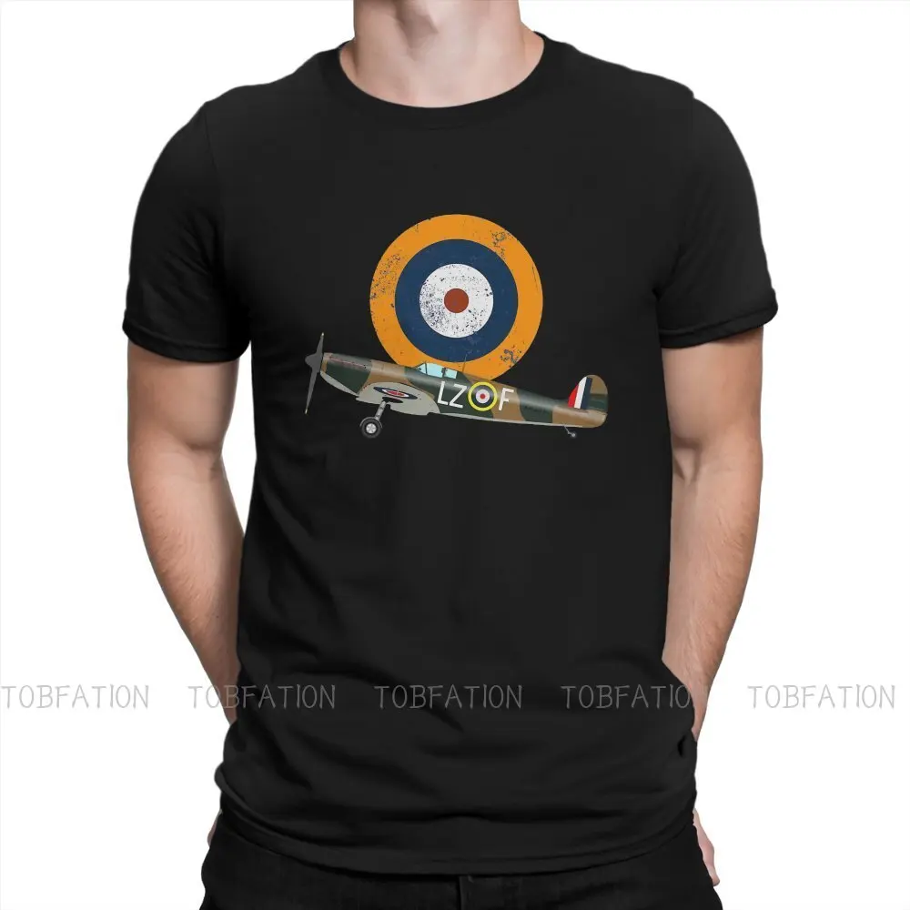 

Supermarine Spitfire RAF Warbird Military WW2 Aircraft Plane Flugzeug MKI Tshirt Cotton Oversized O-Neck Streetwear Men T shirt