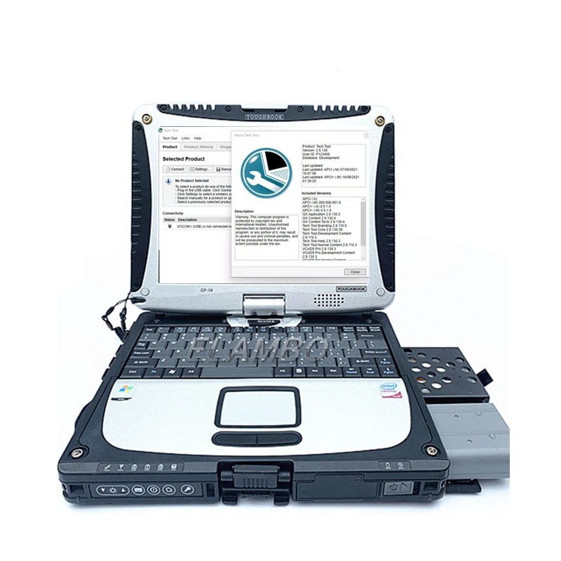 Ноутбук cf19 i5 4 Гб с 2022 Премиум технологическим инструментом 2.8.130 PTT VCADS REAL Development [APCI + 2022,04] для volvo с инструментом разработчика