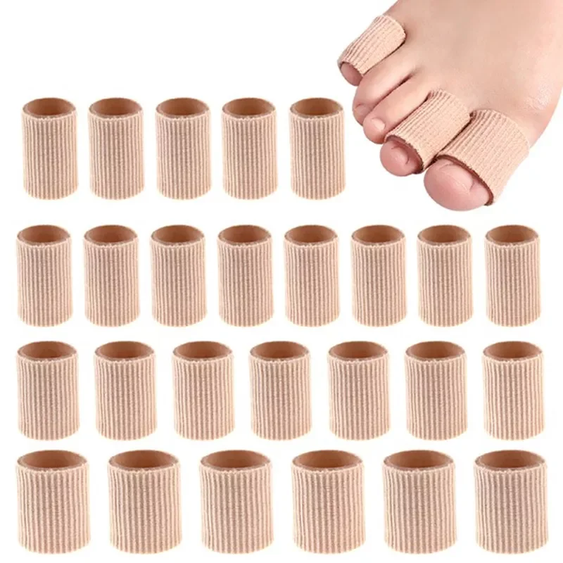 

Fabric Finger Toe Protector Separator Applicator Pedicure Corn Callus Remover Hand Pain Relief Soft Silicone Tube Foot Care Tool