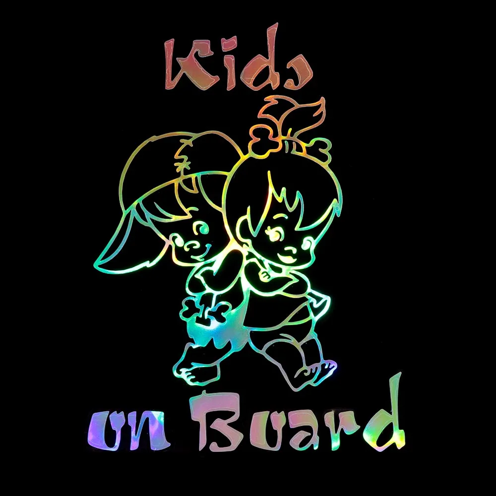 Забавная лазерная наклейка для декора автомобиля креативный стиль ребенка на