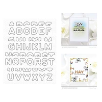 new 2022 july frosted alphabet cutting dies scrapbooking for paper making embossing frames card set no clear stamps