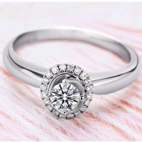 diwenfu 100 s925 sterling silver cubic zirconia ring for women anillos de bizuteria silver 925 jewelry wedding diamond ring box