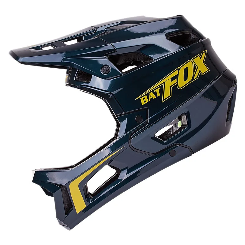 BATFOX-casco de seguridad para bicicleta de montaña, protector de cabeza de cara...