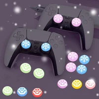 luminous cap cover for playstation5 ps5ps4 xbox series xs xboxone gameing joystick controller glow night thumb stick grip cap