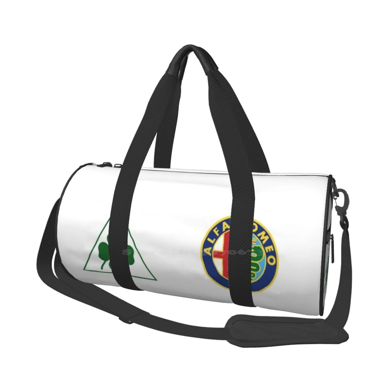 

Alfa Quadrifoglio & Old Badge-Color/White Shoulder Bag Casual Satchel For Sport Travel School Alfa Alfa Romeo Alfa Quadrifoglio