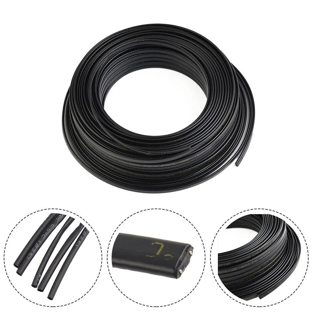 Саморегулирующийся нагревательный кабель 5/6/7/10/20/30/50 м 65 ℃ ±5 Труба защиты от
