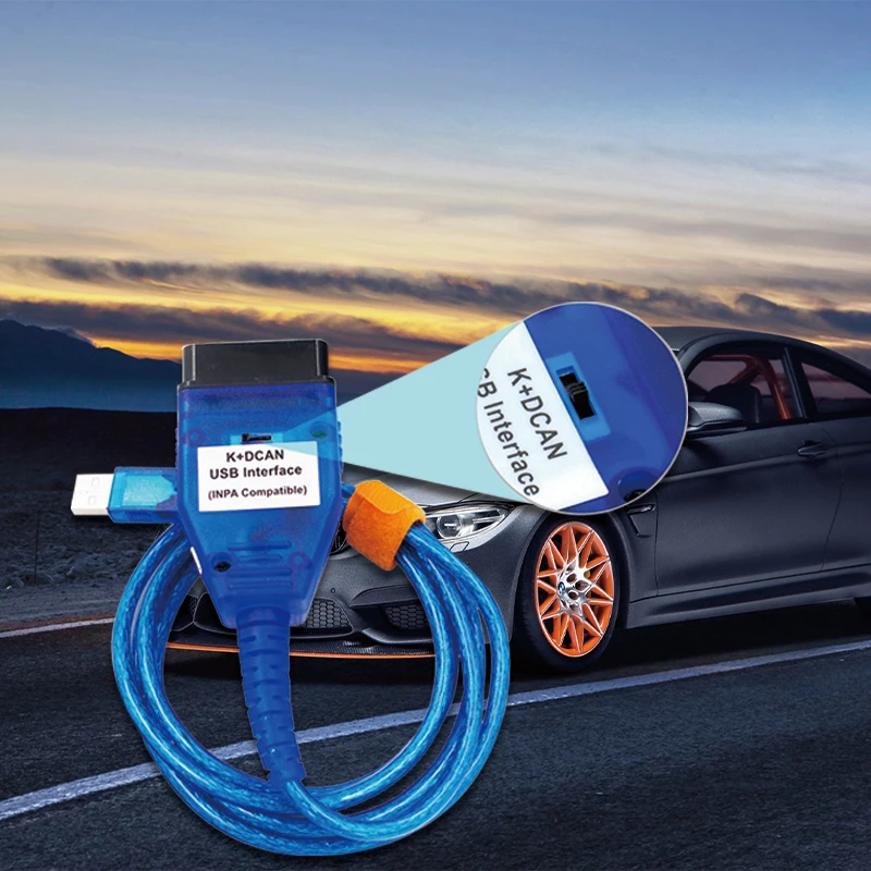 Диагностический Интерфейсный Кабель OBD2 Со Сканером K+CAN DCAN USB FT232RL Для BMW —