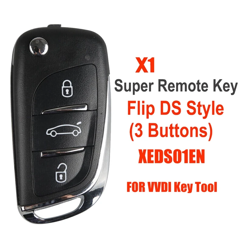 

For Xhorse XEDS01EN Universal Super Remote Key 3 Button Fob Work On All ID As The Super Chip For DS Style VVDI Key Part