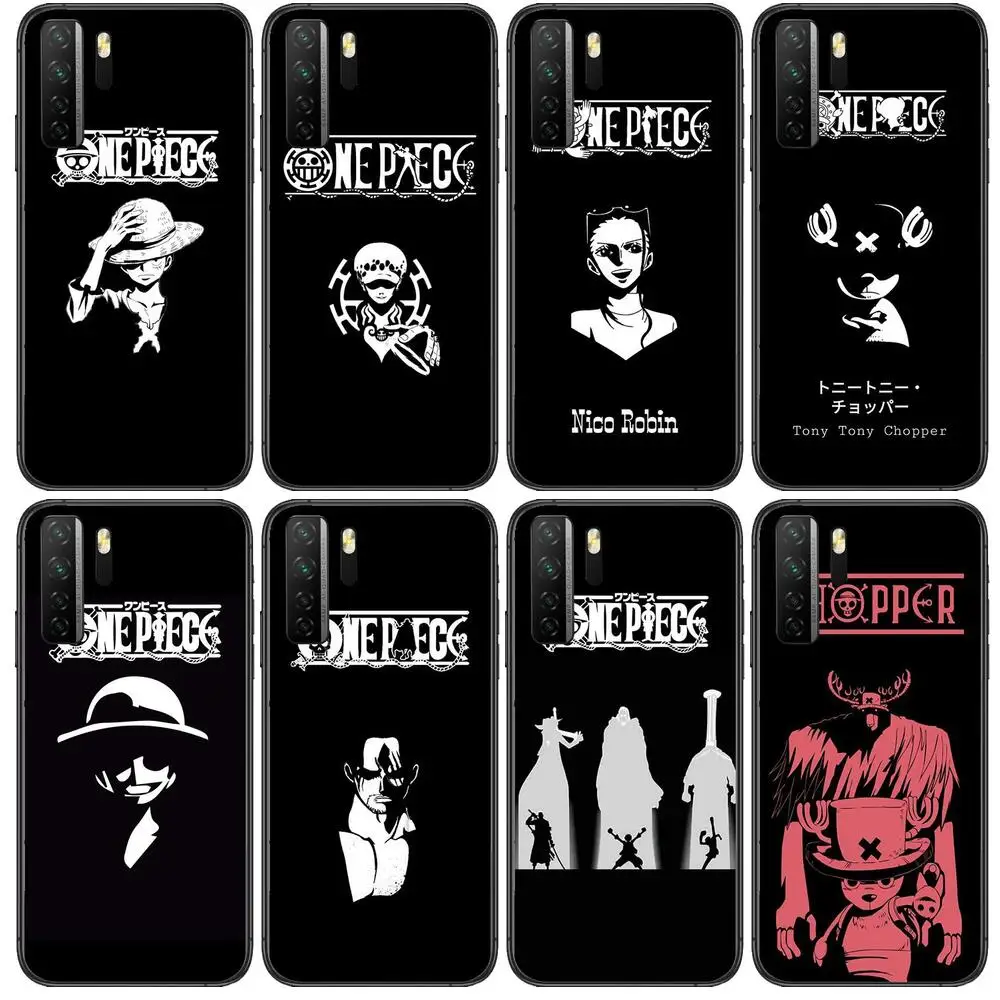 

popular One Piece anime Black Soft Cover The Pooh For Huawei Nova 8 7 6 SE 5T 7i 5i 5Z 5 4 4E 3 3i 3E 2i Pro Phone Case cases