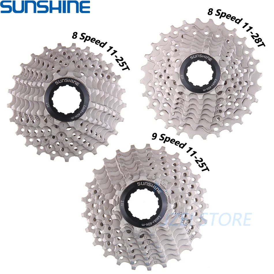 Кассета велосипеда SUNSHINE кассета маховика свободное колесо Звездочка для shimano 8s 9s