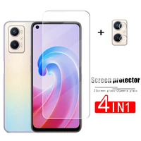 4in1 tempered glass for oppo a96 screen protector for oppo a96 a76 a16 glass protective glass camera lens film for oppo a96