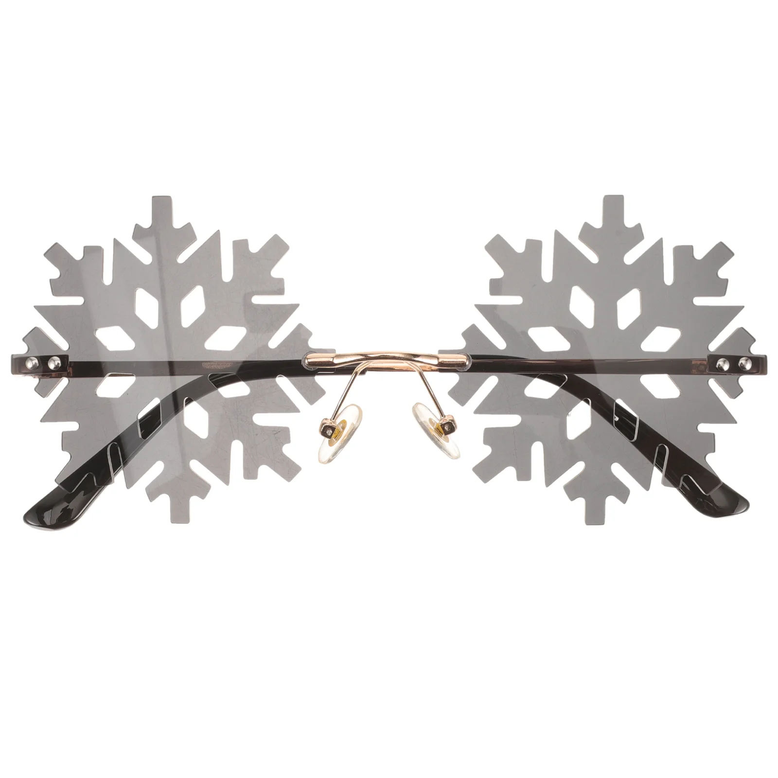 

Decor Frameless Sunglass Christmas Party Eyeglasses Chic Irregular Eyewear Photo Props Snowflake