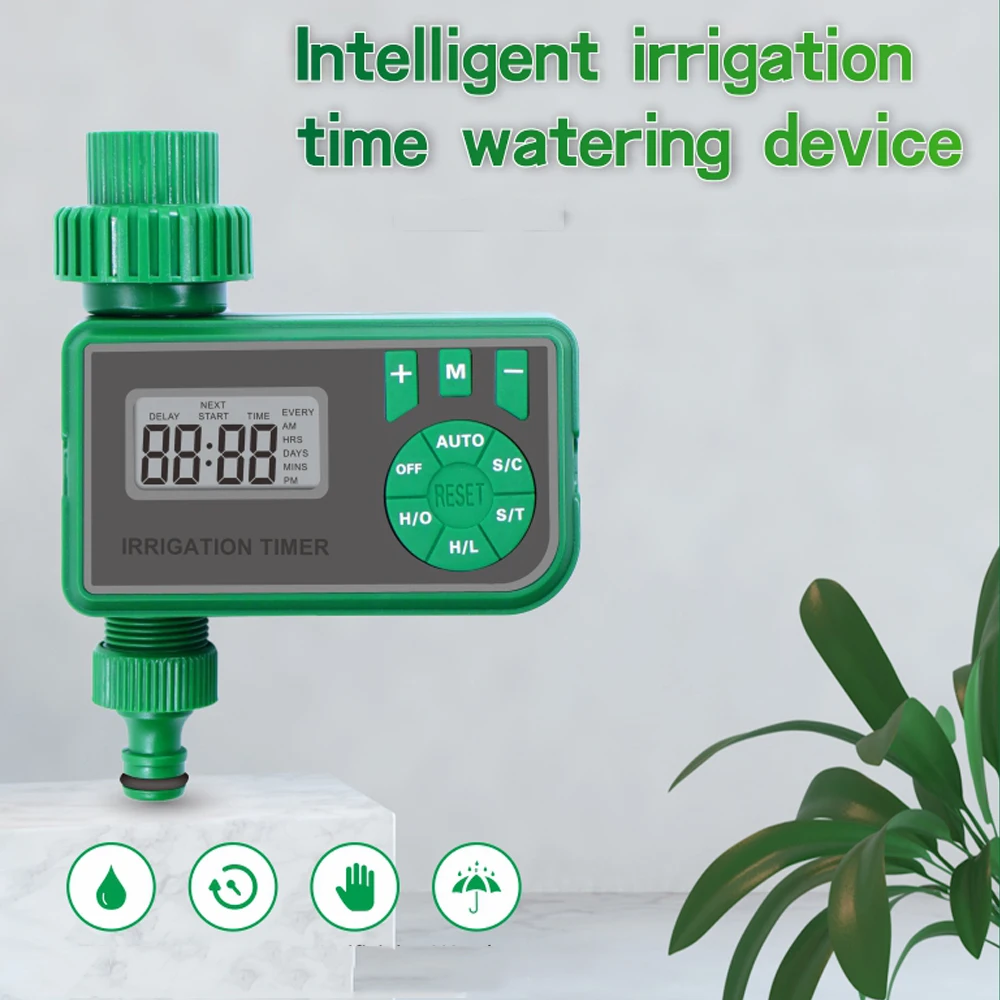 

Gardening Watering Timer LCD Display Automatic Irrigation Equipment Garden Balcony Intelligent Irrigation System Controller