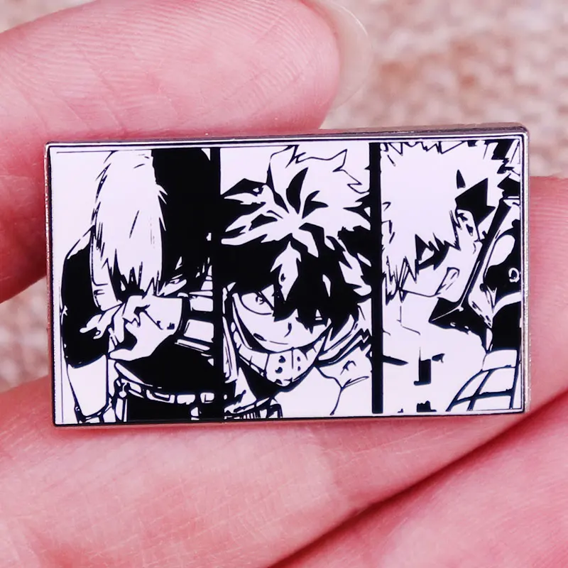 Эмалированная брошь Bakugo Izuku Midoriya DEKU Todoroki Shoto Аниме Манга