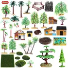 Oenux искусственная ферма, модель домика, планировка сада, ландшафта, миниатюрные фермы, фигурки животных, игрушки