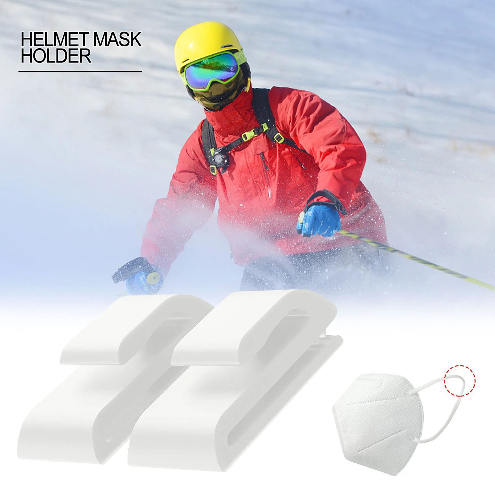 1 пара держатель для маски очки лыжного шлема с подставкой лыжный шлем глянцевый