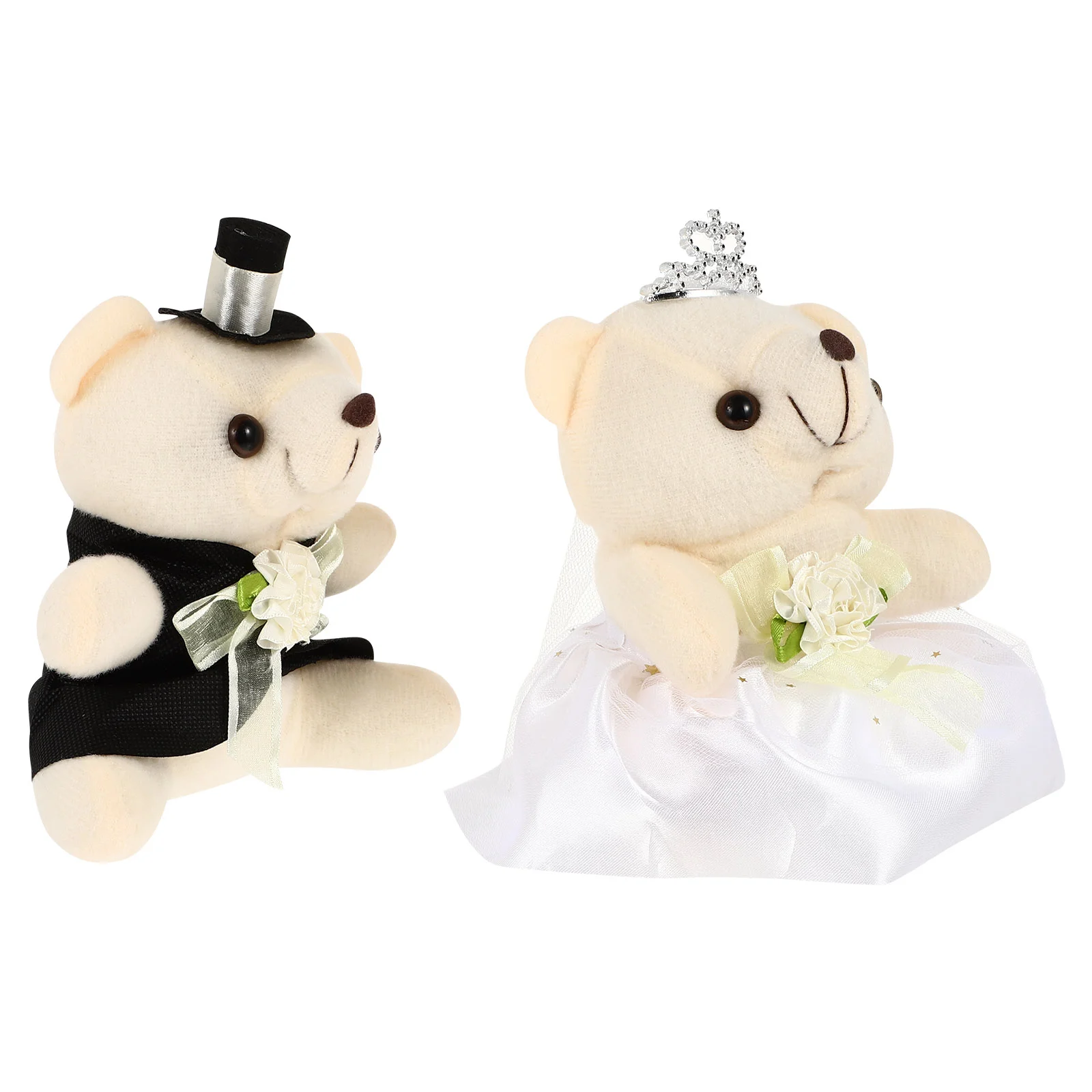 

Couple Bear Doll Decoration Adorable Bear Doll Adorn Valentine'S Day Gift Wedding Pair Bear Doll Wedding Decoration