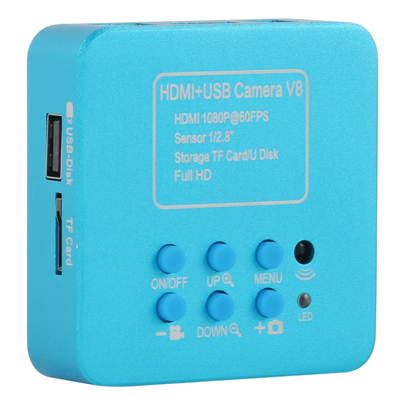 1080P SONY IMX307 промышленный HDMI USB видеомикроскоп камера U диск хранения + 100X 120X 130X зум