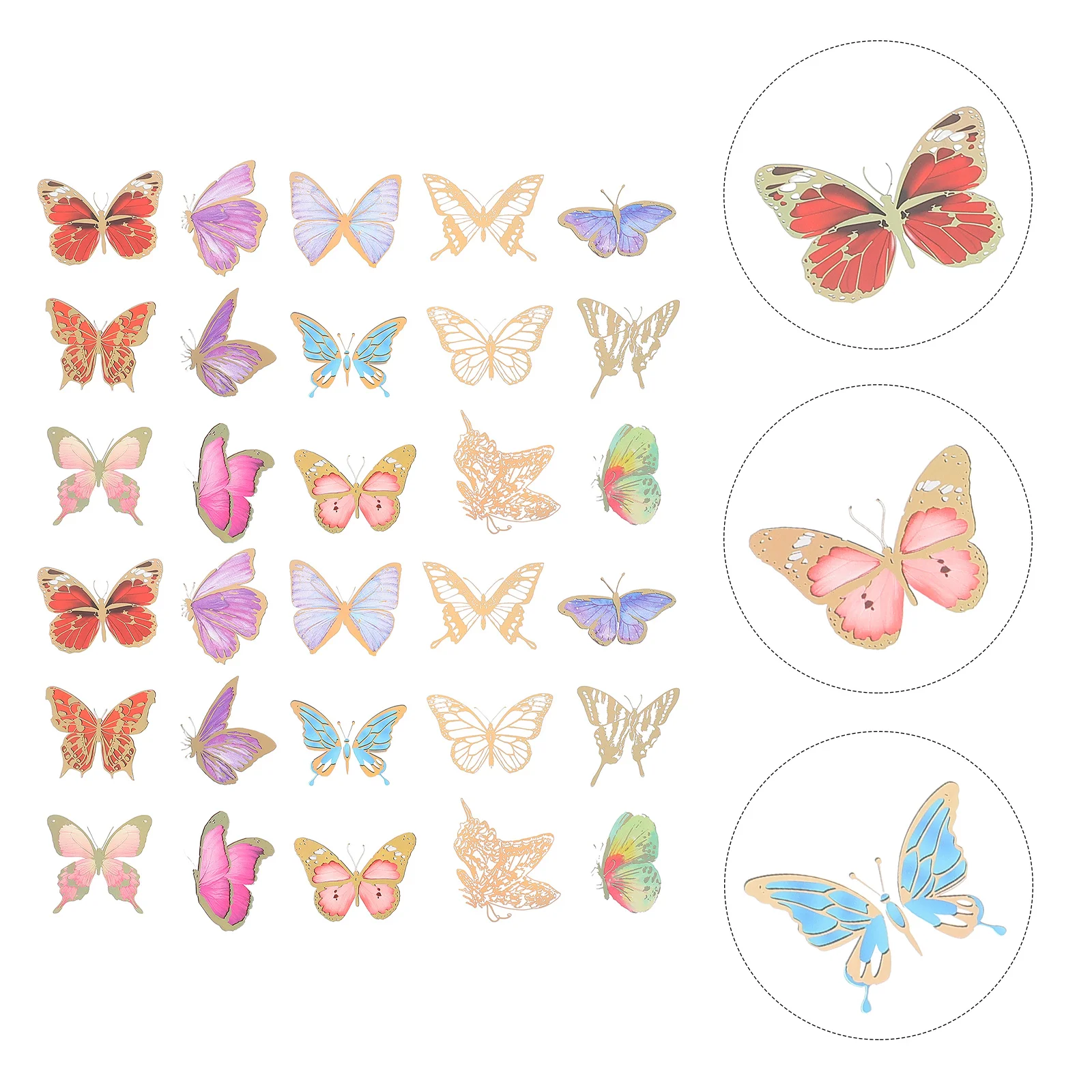 

Stickers Sticker Butterflies Laptopwashi Scrapbooking Scrapbook Walldecal Planner Decals Diary Journal Album Diy Craft Decor