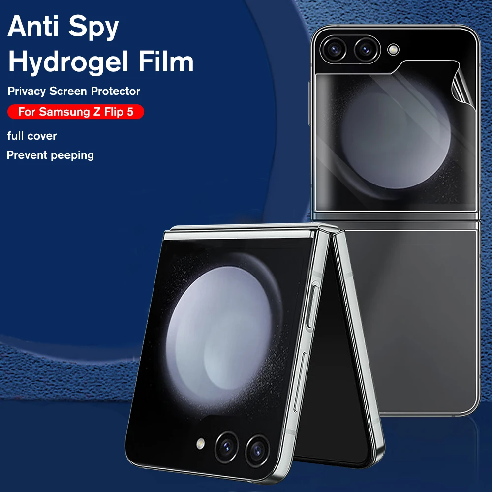 

Privacy Anti-Spy Peeping Hydrogel Film For Samsung Galaxy Z Flip5 Flip 5 zFlip5 Back Screen Protector Privacy Protection Films