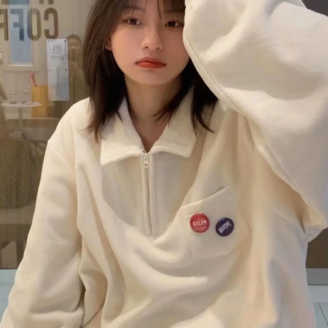 Женские толстовки с вышивкой в виде букв и сердечек женские пуловеры зимние