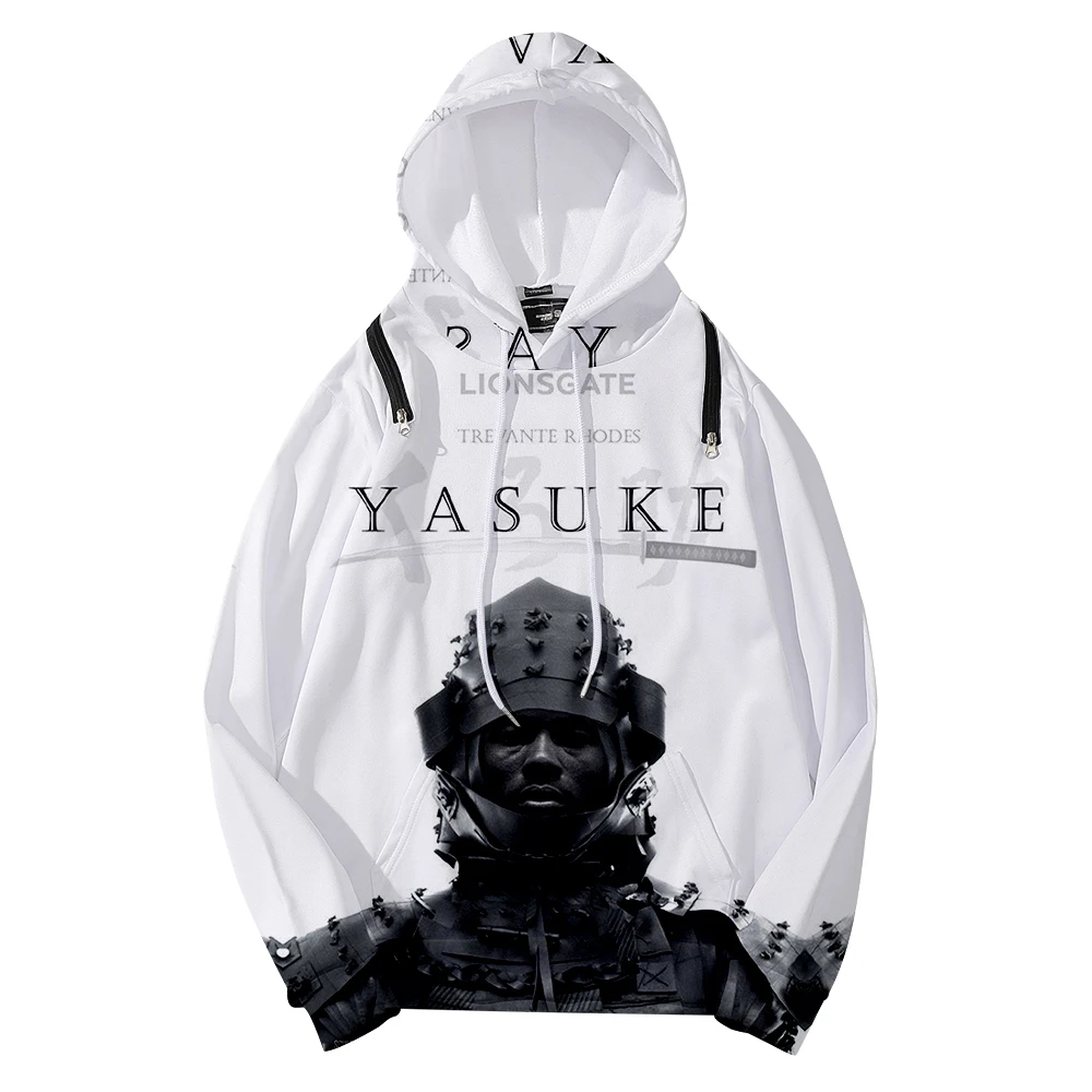 

3D толстовки Yasuke для женщин и мужчин, модная Толстовка с длинным рукавом и капюшоном, на молнии, с открытой спиной, лидер продаж, Повседневная ...