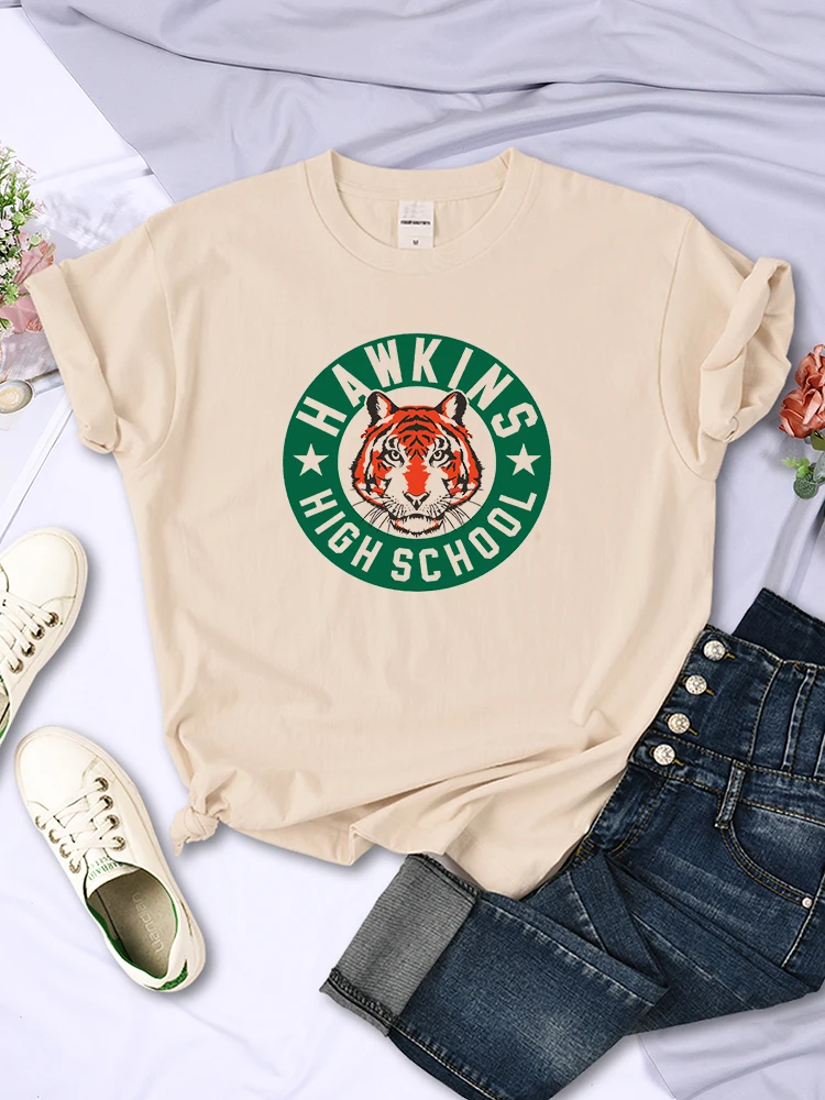 

Fashion Printing Woman Casual T-Shirt College Style Sports T Shirts Top Women's Summer Tee Clothing