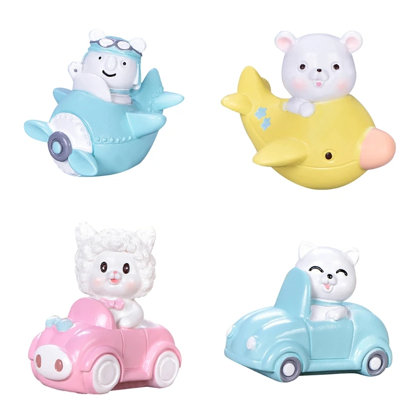 

Aircraft Car Animal Cartoon Micro Landscape Figurine Ornaments Resin Miniature