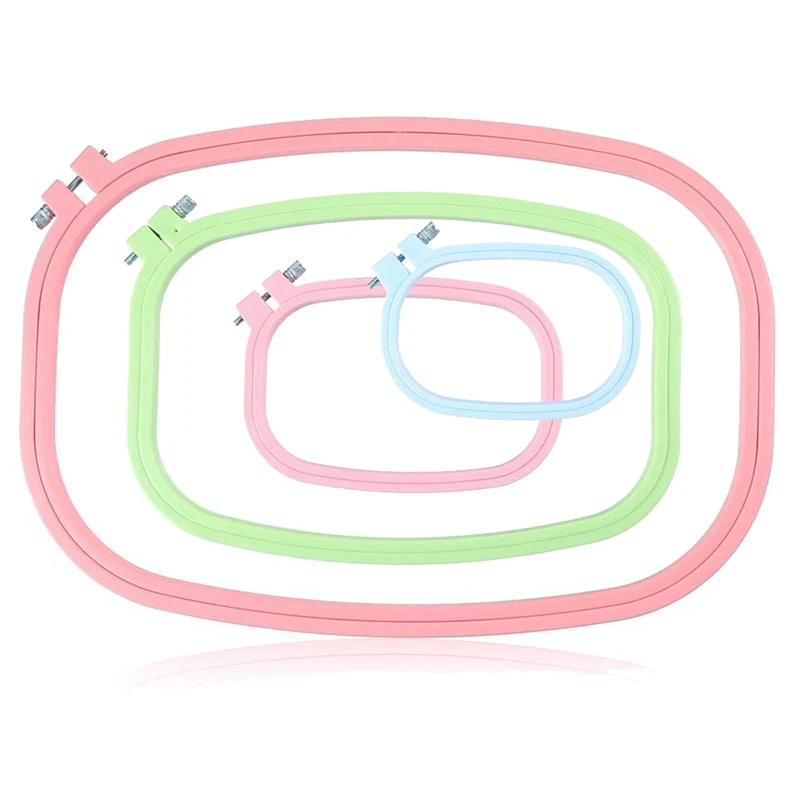 

4 шт., пластиковые обручи для вышивки крестиком