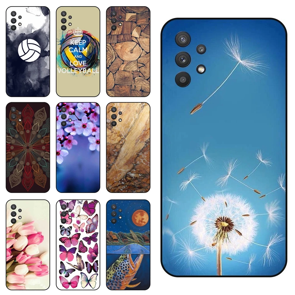 Черный Модный чехол Hoesjes для Galaxy A32 4G Go дешевый защитный телефона аксессуары 5G