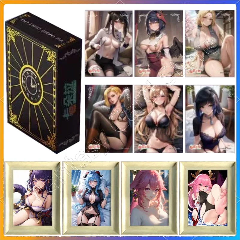 

Limited Sale AI Genshin Cute Sexy ACG Card Goddess Story Demon Slayer Nude Uniform Black Silk Stockings Sexy Girls Adult Hobbies