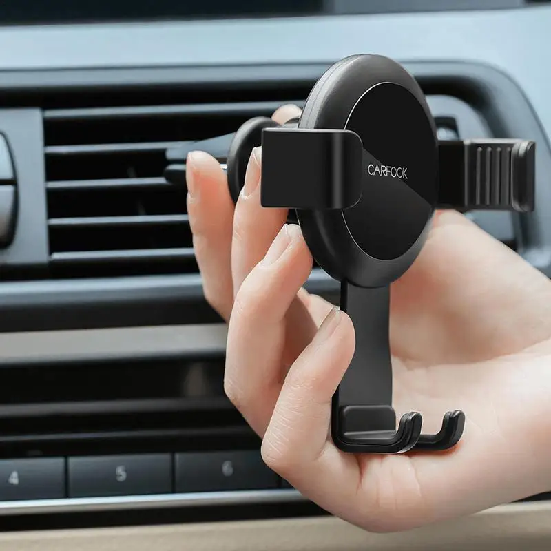 

Car Phone Holder Durable ABS Non Slip Gravity Vent Phone Mount Clip Cell Phone Holder Stand Auto Car Interior Accessories