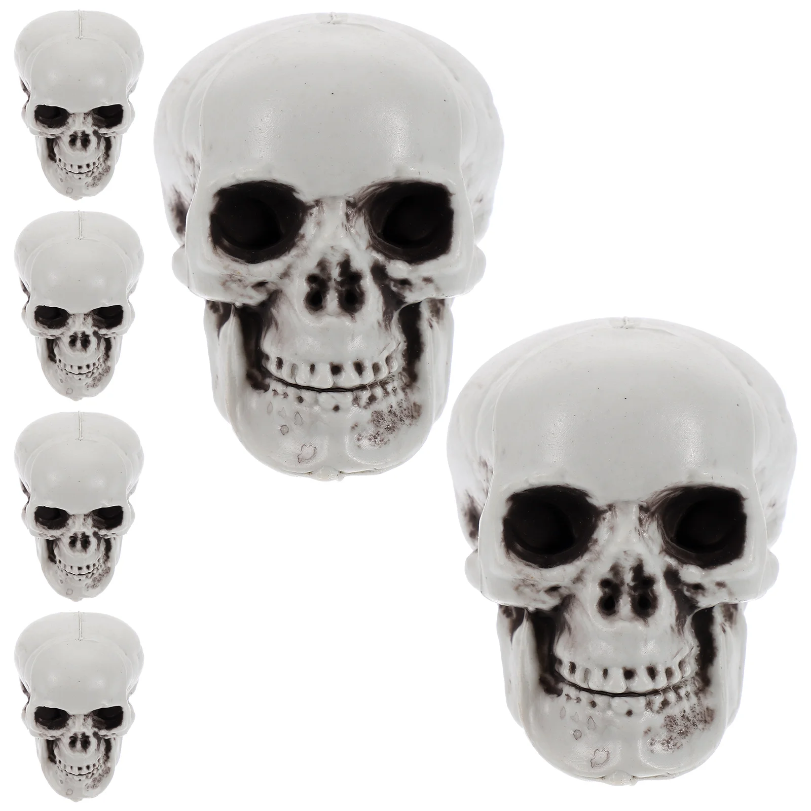 

6Pcs Simulation Head Models Small Head Sculptures Realistic Skulls Decors