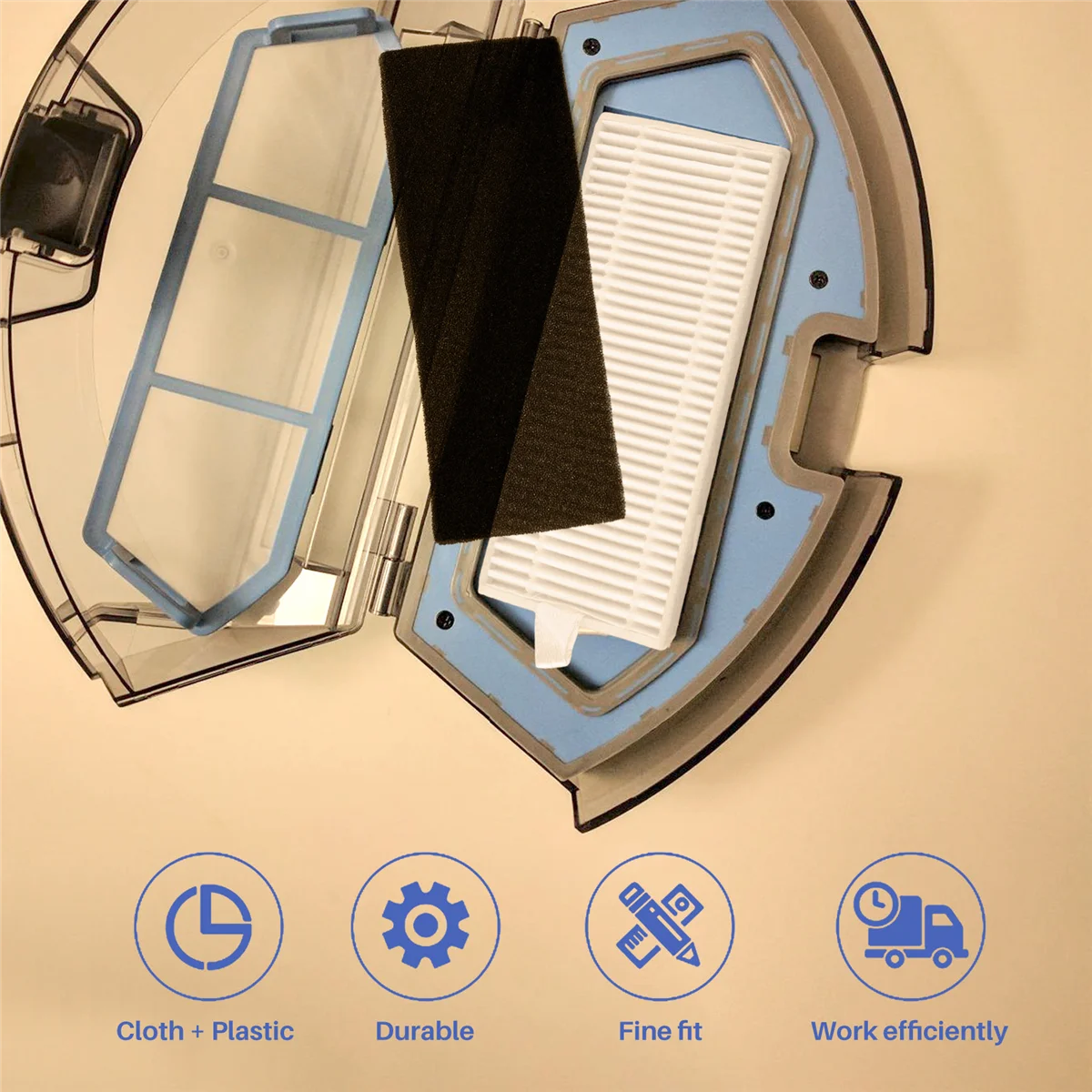 For ILife T10s / Aonus I8 Robot Vacuum Replacement Main Roller Side Brush Hepa Filter Mop Cloth Dust Bag Accessories